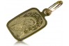 Colgante de oro amarillo italiano Mary medallion icon pm019