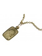 Pendentif ★ médaille d’or médaillon icône zlotychlopak.pl ★ or 585 333 petit prix