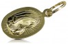 Italian galben de aur Maria medalion pictograma pandantiv pm020