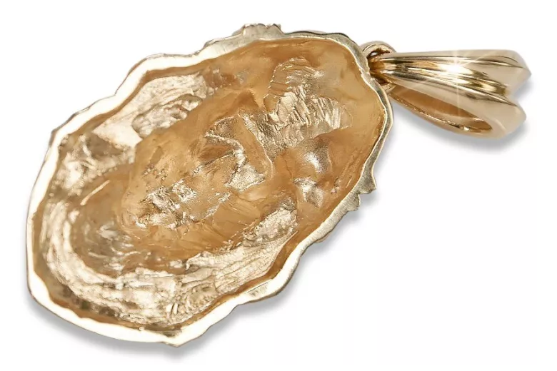 Czerwone złoto 14k 585 - Medalion z ikoną Jezusa w stylu vintage pj001r