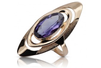 Александритов пръстен, Винтидж Розе 14k злато 585 vrc189