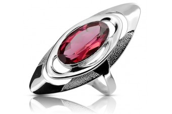 Vintage silver 925 Ruby Ring vrc189s