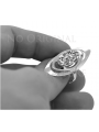 Bague russe en argent 925, sertissage vrc189s