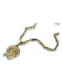 14k Gold Jesus pendant & Anchor chain pj008yL&cc062y