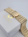 Yellow 14k 585 gold man's watch bracelet mbw013y