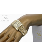 Reloj de oro 585 de 14 quilates para hombre con pulsera Geneve mw009y&mbw007y21cm