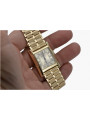мъжки часовник 14k 585 злато с гривна Geneve mw009y&mbw007y21cm