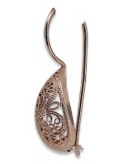 silver 925 rose gold plated  Vintage earrings ven023rp