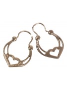 Boucles d’oreilles Gipsy plaquées or rose russe ven024rp