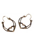 Boucles d’oreilles Gipsy plaquées or rose russe ven024rp