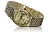 Желтые мужские часы из золота 14 карат 585 пробы Geneve mw013ydg&mbw013y