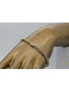 Bracelet en or jaune 14 carats ★ https://zlotychlopak.pl/fr/ ★ Or 585 333 Pas cher