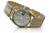 Мъжки златен часовник с гривна 14k 585 Geneve mw013ydbc&mbw012y