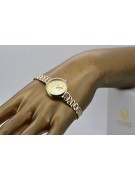 frumosului ceas de damă din aur de 14k Geneve lw038y