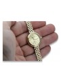 frumosului ceas de damă din aur de 14k Geneve lw048y