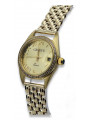 Złoty zegarek z bransoletą damską 14k Geneve lw078ydg&lbw004y19cm