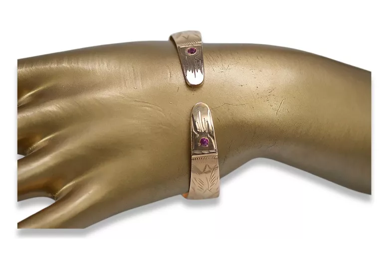 Russische Rose Sowjetische 14k 585 Gold UdSSR Vintage Armband vb003