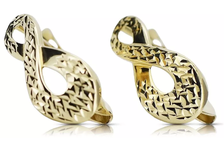 Pendientes de oro de 14k ★ https://zlotychlopak.pl/es/ ★ Oro 585 333 ¡Barato!