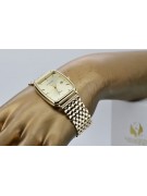 Gold men's watch Geneve ★ zlotychlopak.pl ★ Gold purity 585 333 Low Price!