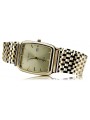 Gold men's watch Geneve ★ zlotychlopak.pl ★ Gold purity 585 333 Low Price!