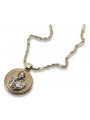 Gold 14k 585 Merry pendant with Corda chain pm027y&cc082y