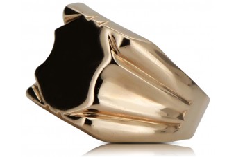 Мъжки златен пръстен от червено розово злато 14k 585 vsn045