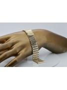 Italian yellow man's 14k 585 gold watch bracelet mbw004y
