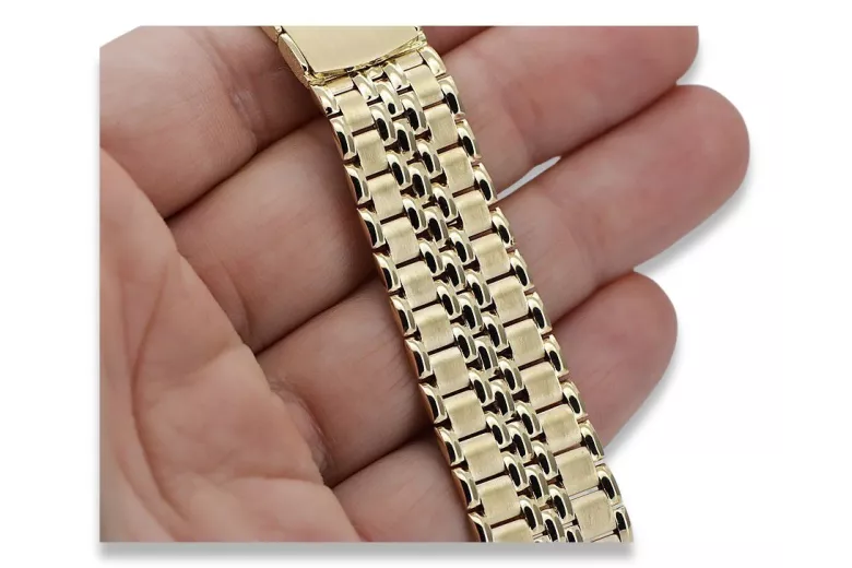 14k 585 Goldarmband für Rolex Herrenuhr mbw019yo