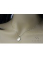 "10.50m White 14K Gold Mary Medallion Necklace" pm006w