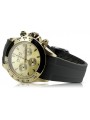 копие на мъжки дамски златен часовник 14k 585 Geneve style Rolex mw014y