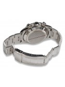 Italienisch weiß 14k 585 Massivgold Herren Geneve Uhr Rolex Style mw041w