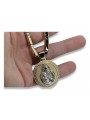 Gold 14k 585 Merry-Anhänger-Symbol mit Hammerkette pm027yw30&cc047yw