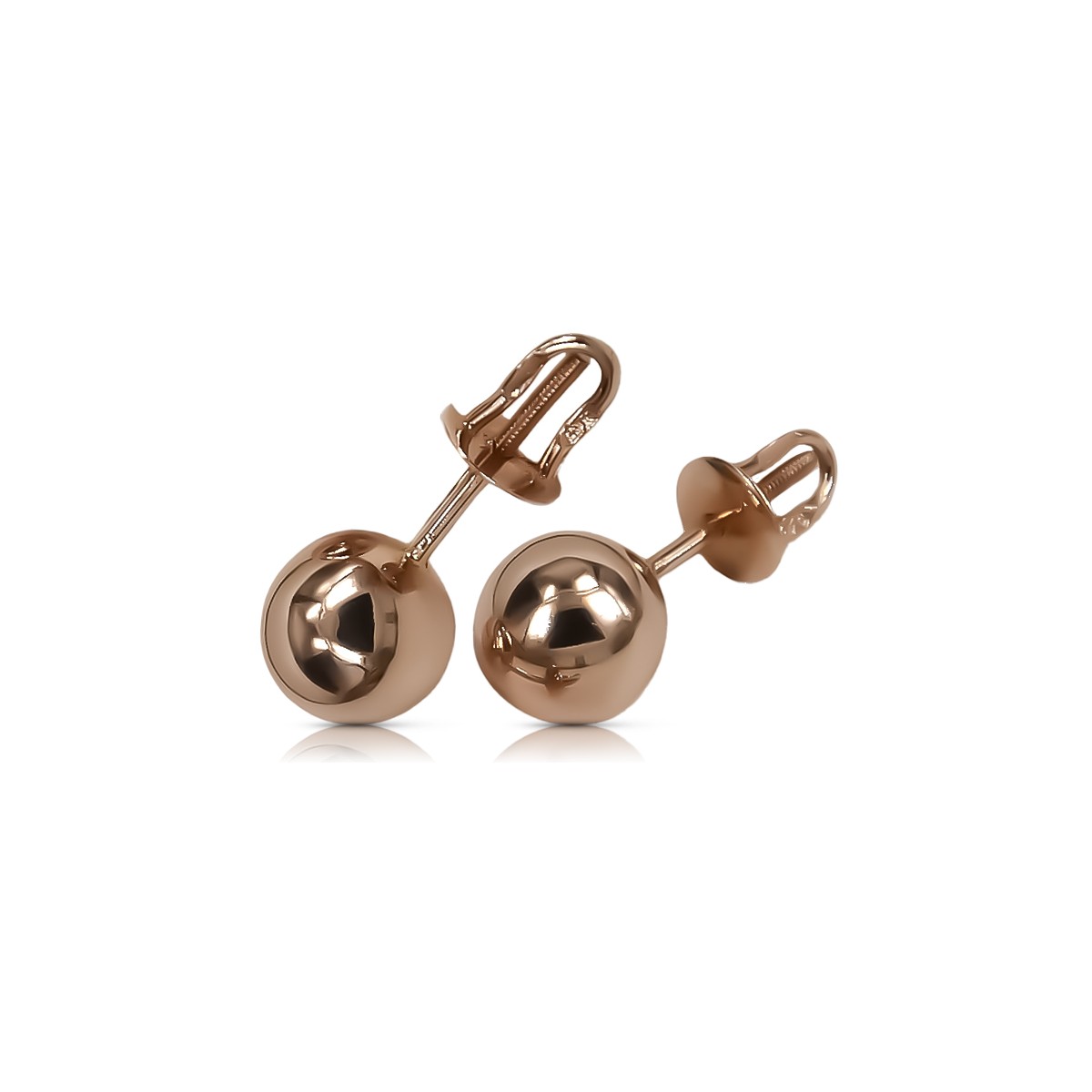 Oryginalny Wyrób Vintage Dangle Earrings z Różowego Złota 14k 585 ven043
