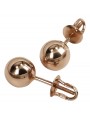 Oryginalny Wyrób Vintage Dangle Earrings z Różowego Złota 14k 585 ven043