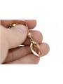 Elegante 14k 585 Gold Vintage Hängeohrringe - Keine Steine, Originales Vintage-Roségold ven053