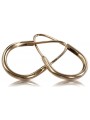 "Original 14 Karat Vintage-Roségold 585 Gold Vintage Hoops Ohrringe - Keine Steine" ven057