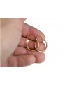 "Original 14 Karat Vintage-Roségold 585 Gold Vintage Hoops Ohrringe - Keine Steine" ven057