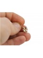 "Vintage 14K 585 Rose Gold Leaf Earrings without Stones" ven058