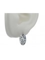 Vintage 925 Silver zircon earrings vec001s