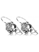Silver 925 earrings setting vec035s Vintage