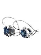 Silver 925 aquamarine earrings vec035s Vintage