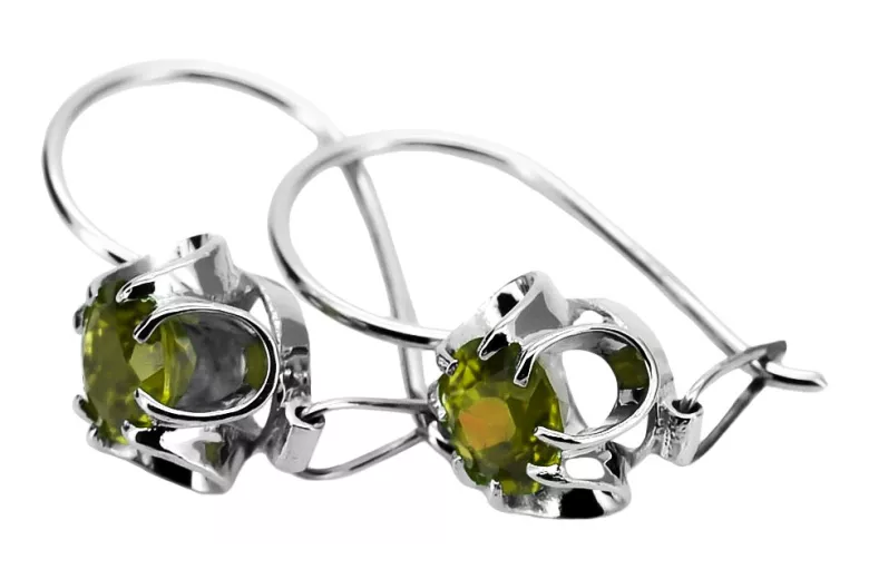 Cercei argint 925 peridot vec035s Vintage