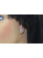 "Vintage Inspired 14K Rose Gold Zircon Drop Earrings vec174" Vintage