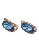 Silver 925 Vintage aquamarine earrings vec174s