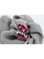 Boucles d'oreilles rubis vintage argent 925 vec174s