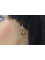 Vintage-Ohrringe aus rosévergoldetem 925er Peridot-Silber vec174rp