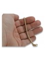 Italian yellow 14k gold 585 New Rope Cord bracelet hollow cb075y