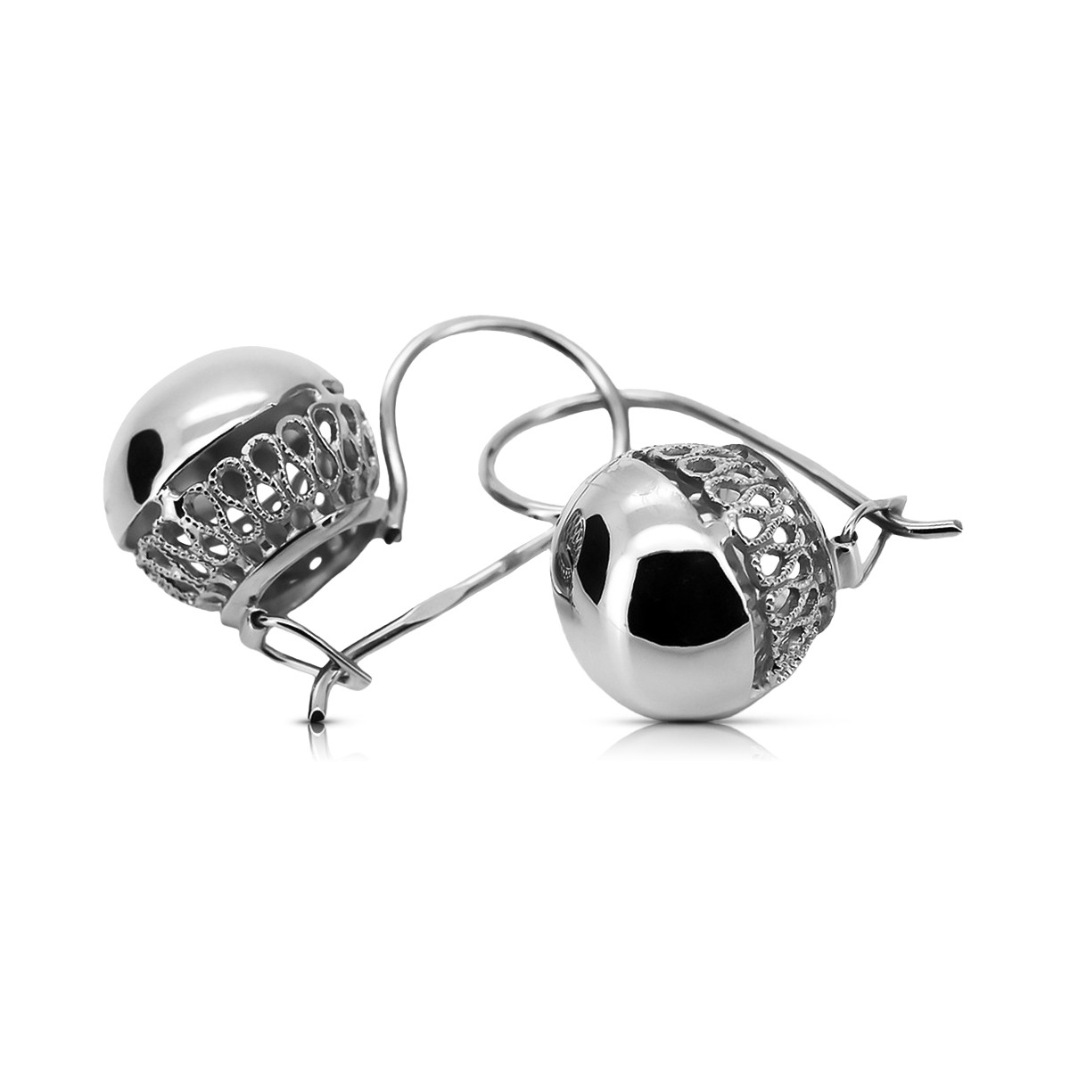 Boucles d’oreilles vintage argent russe 925 soviétique ven122s