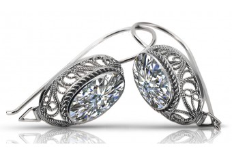 "Or rose 14 carats 585, boucles d'oreilles réglables vintage russe soviétique vec023" style