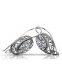 "Or rose 14 carats 585, boucles d'oreilles réglables vintage russe soviétique vec023" style